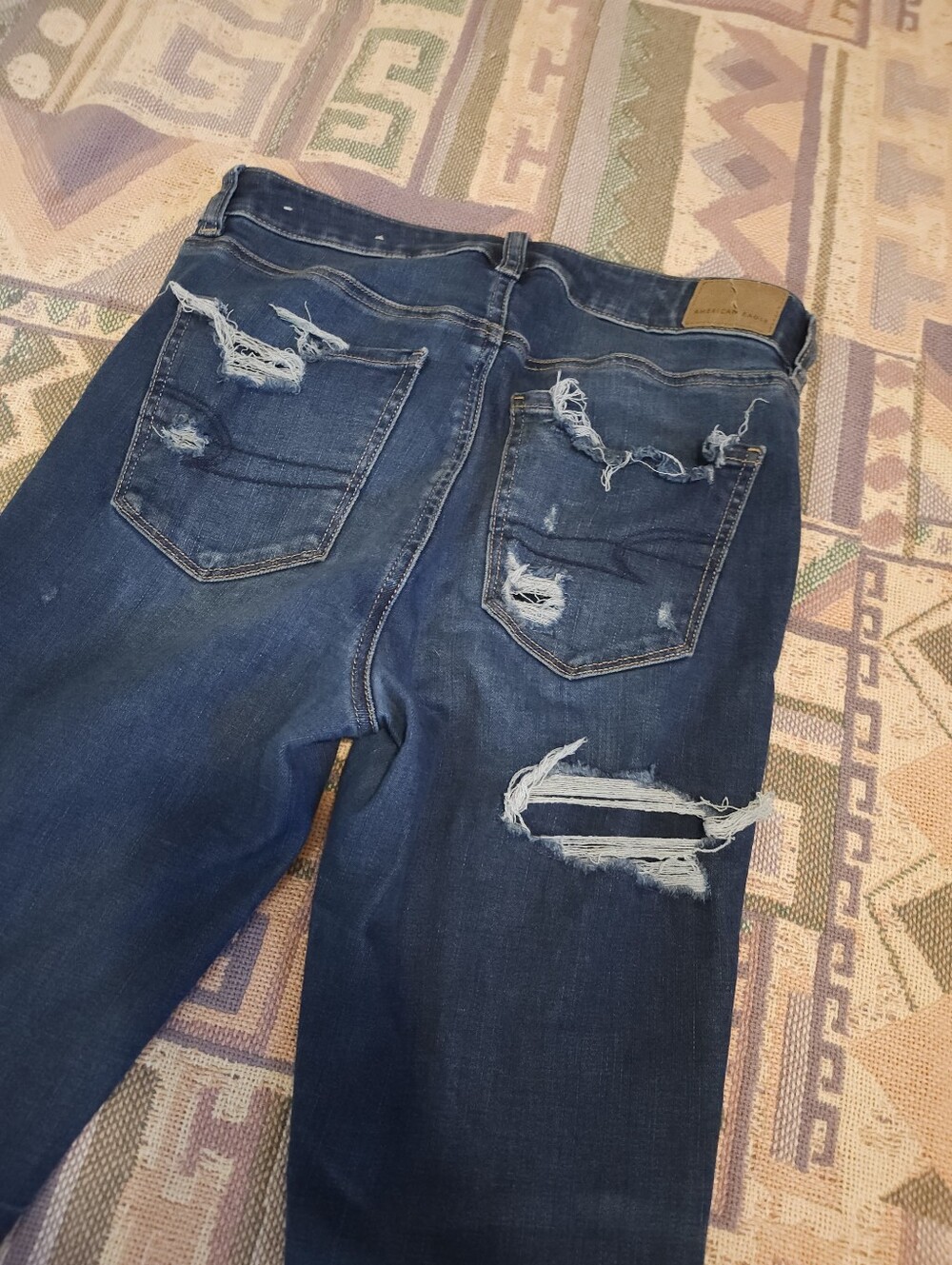 AMERICAN EAGLE Hi-Rise Jegging Distressed Size 8 Regular Women's Skinny Jeans - Picture 7 of 12